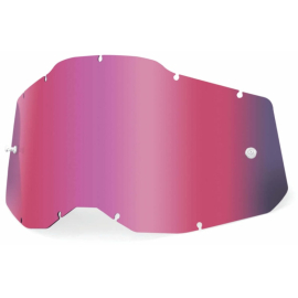 100% Accuri 2 / Strata 2 Replacement Lens - Sheet Mirror Pink Lens