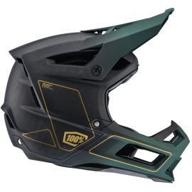 100% Aircraft 2 Helmet Carbon Gold / Forest XL