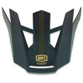 100% Aircraft 2 Replacement Visor Carbon Gold / Forest