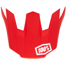 100% Trajecta Helmet Replacement Visor Red