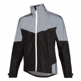 Stellar Reflective men's waterproof jacket, black / silver medium
