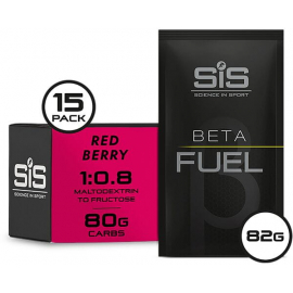 BETA Fuel energy drink powder - box of 15 sachets - red berry