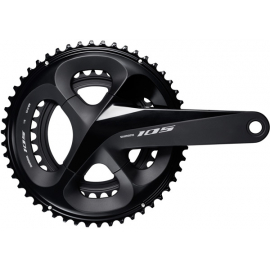 FC-R7000 105 double chainset, HollowTech II 160 mm 52 / 36T, black