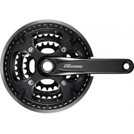 FC-T6010 Deore 10-speed chainset  48/36/26T  with chainguard  black  175 mm