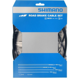 Road brake cable set with SIL-TEC coated inner wire  black