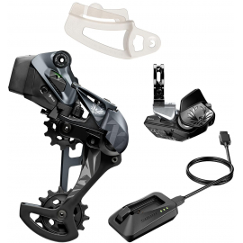 SRAM XX1 EAGLE AXS UPGRADE KIT REAR DER WBATTERY AND BATTERY PROTECTOR ROCKER PADDLE CONTROLLER WCLAMP CHARGERCORD CHAIN GAP TOOL